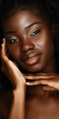 Black Skin Care Model